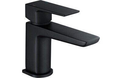 Berta Cloakroom Basin Mixer & Waste - Matt Black