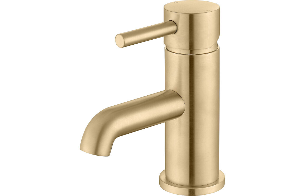 Polly Basin Mixer & Waste - Brushed Brass
