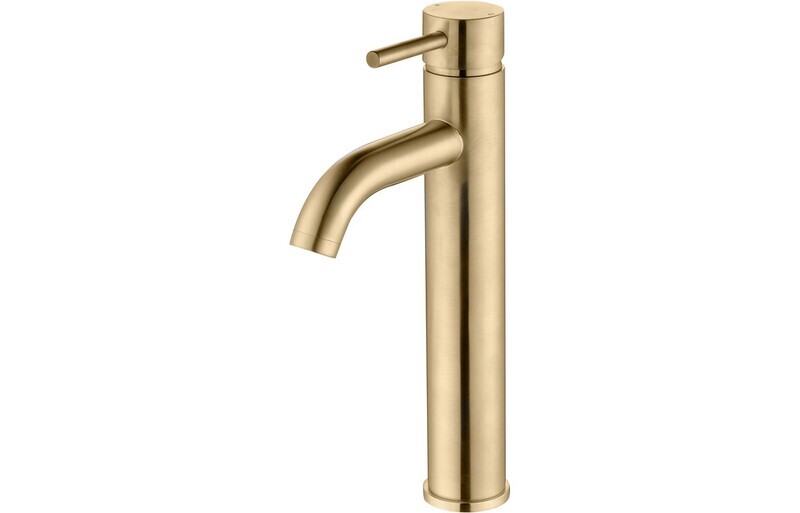 Polly Tall Basin Mixer - Brushed Brass