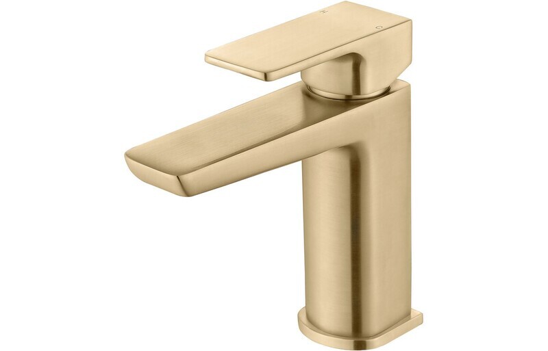 Berta Basin Mixer & Waste - Brushed Brass