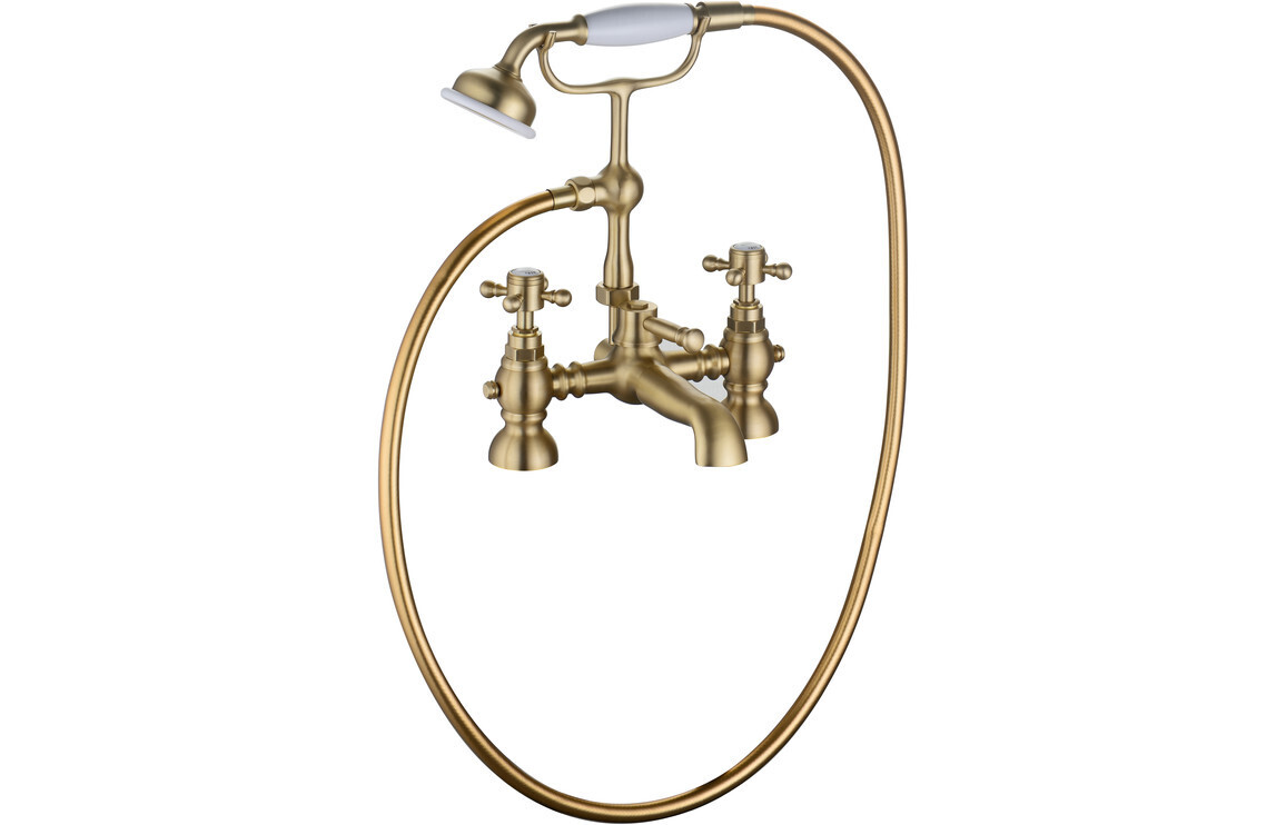 Graham Bath/Shower Mixer & Shower Kit - Brushed Brass