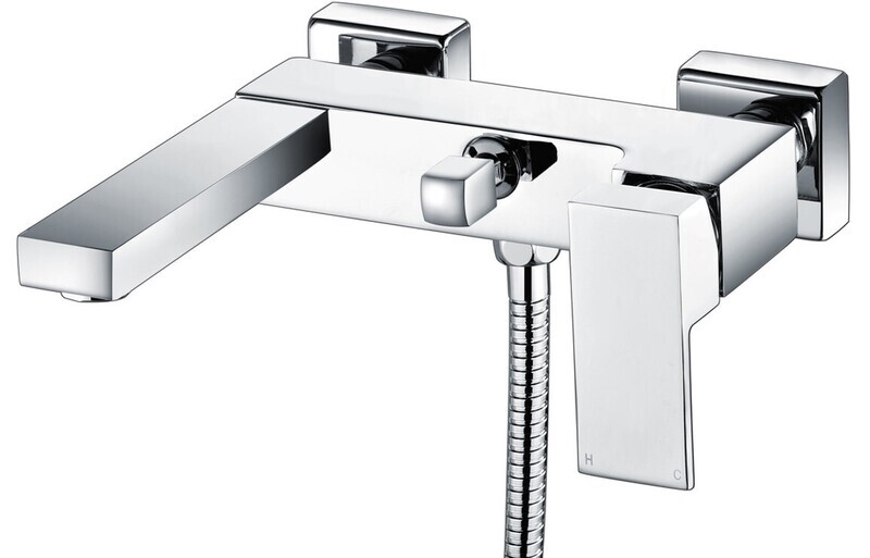 Zayn Wall Mounted Shower Mixer & Shower Kit - Chrome