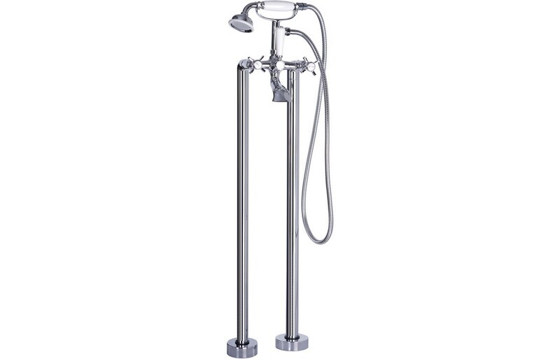 Bruno Floor Standing Bath/Shower Mixer - Chrome