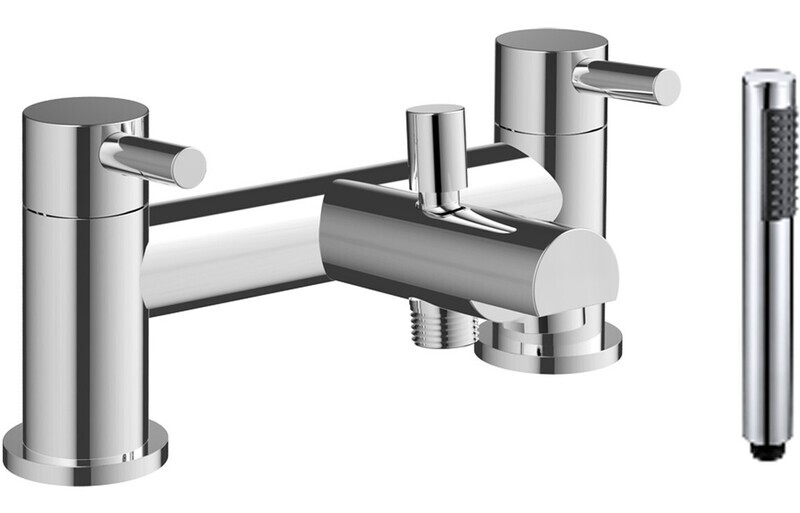 Lorelai Bath/Shower Mixer & Bracket - Chrome