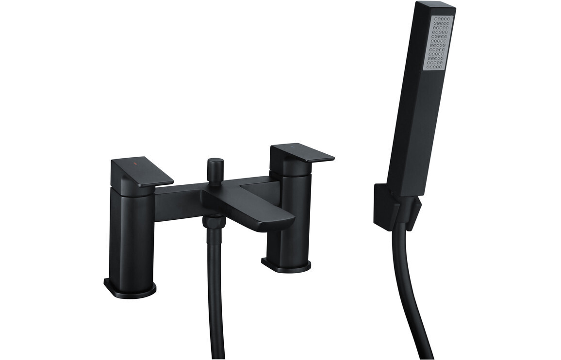 Berta Bath/Shower Mixer - Matt Black
