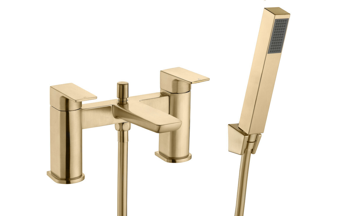 Berta Bath/Shower Mixer - Brushed Brass