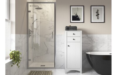 Athen 760mm Hinged Door - Chrome
