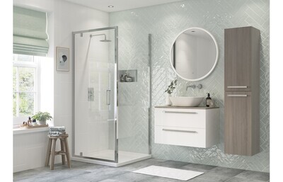 Isaac 800mm Side Panel - Chrome