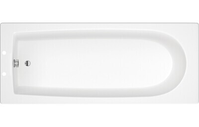 Pearce D Shape Single Ended SUPERCAST 1700x700x550mm 2TH Bath w/Legs