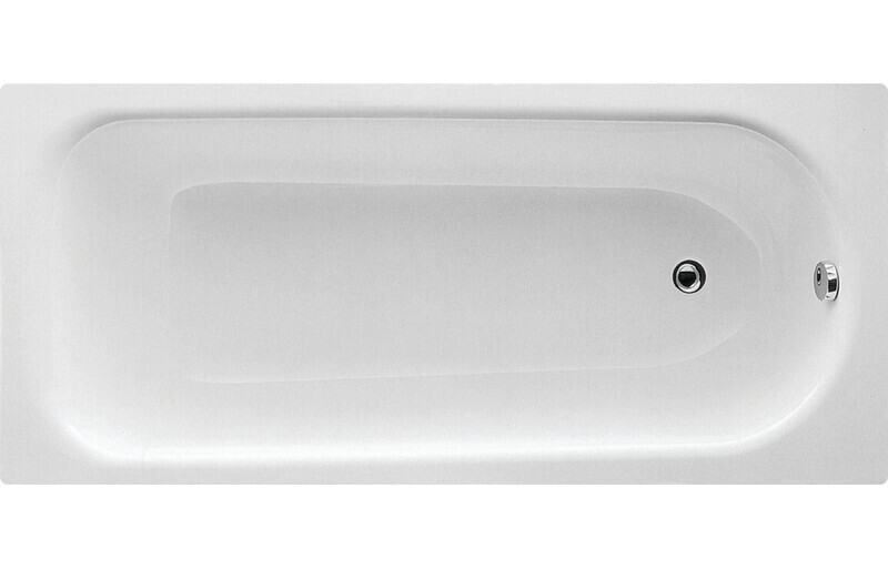 Erica Steel Single End 1700x700x500mm 2TH Bath w/Legs