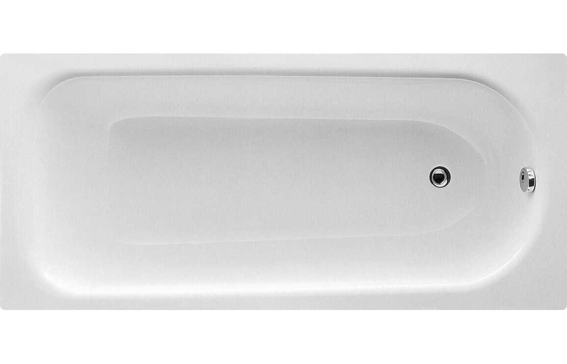 Erica Steel Single End 1500x700x500mm 2TH Bath w/Legs
