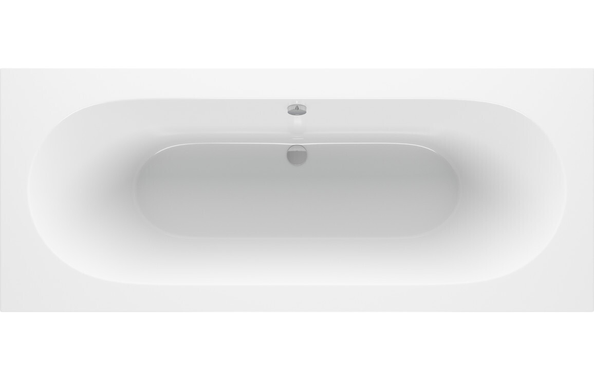 Marley Round Double Ended SUPERCAST 1700x700x550mm 0TH Bath w/Legs