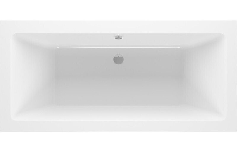 Natasha Square Double Ended 1700x800x550mm 0TH Bath w/Legs