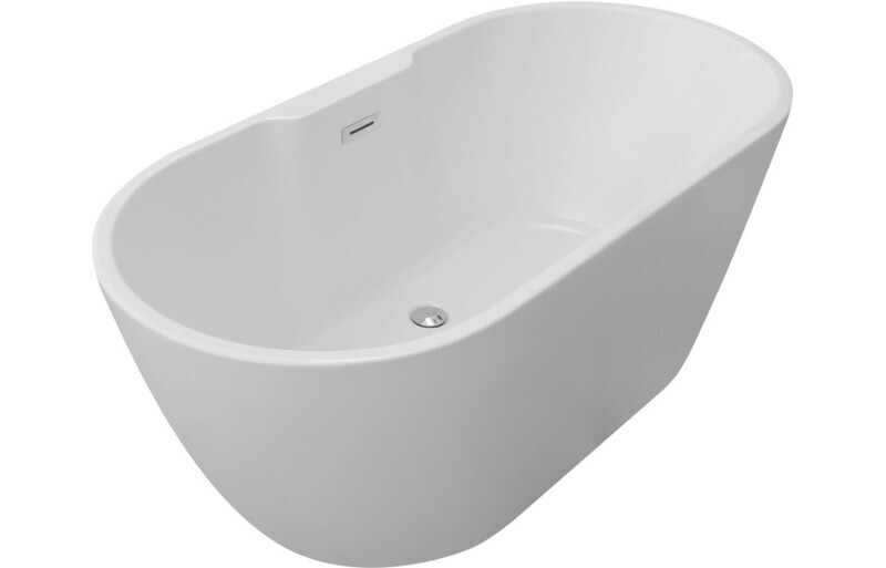 Clive  Freestanding 1655x745x580mm 0TH Bath - White
