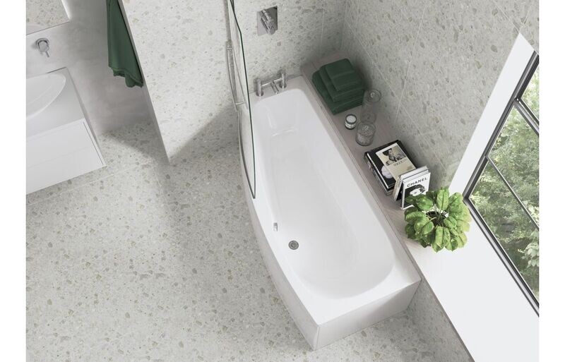 Kelly Space Saving 1700x740x560mm 0TH Bath w/Legs (LH)