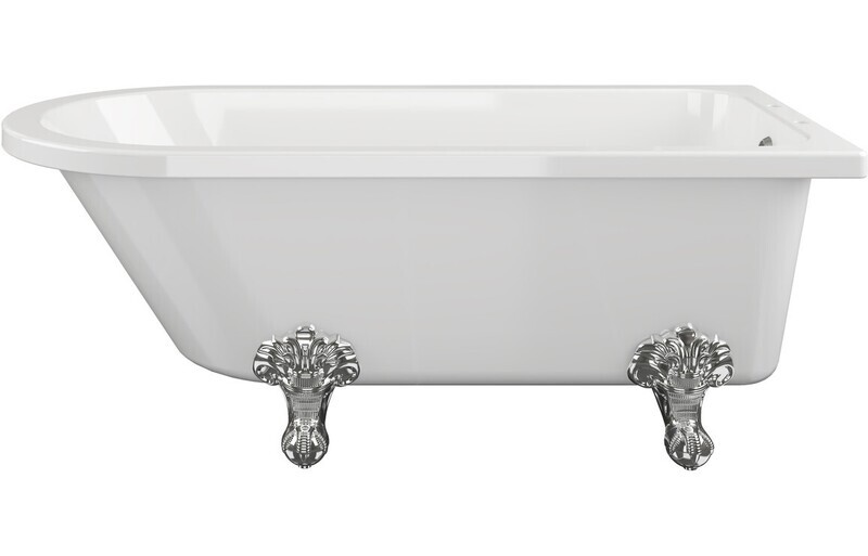 Clarence Freestanding 1500x750x650mm 2TH Corner Bath w/Feet