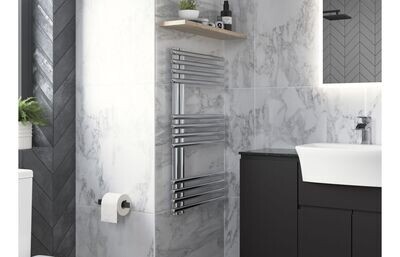 Rosa Round Ladder Radiator (500x800x50mm) - Chrome
