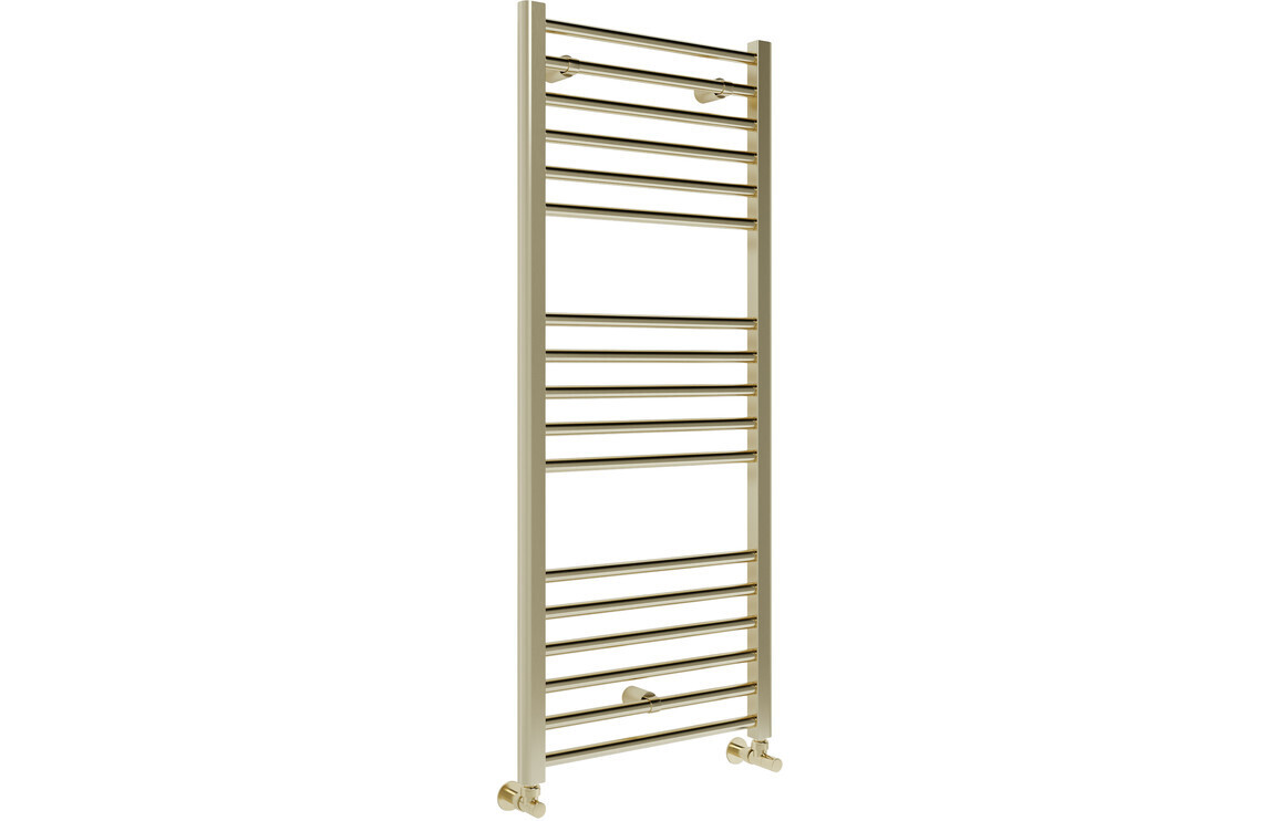 Georgia Straight 30mm Ladder Radiator (500x1200x30mm) - Brushed Brass