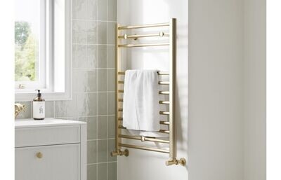 Georgia Straight 30mm Ladder Radiator (500x1600x30mm) - Brushed Brass