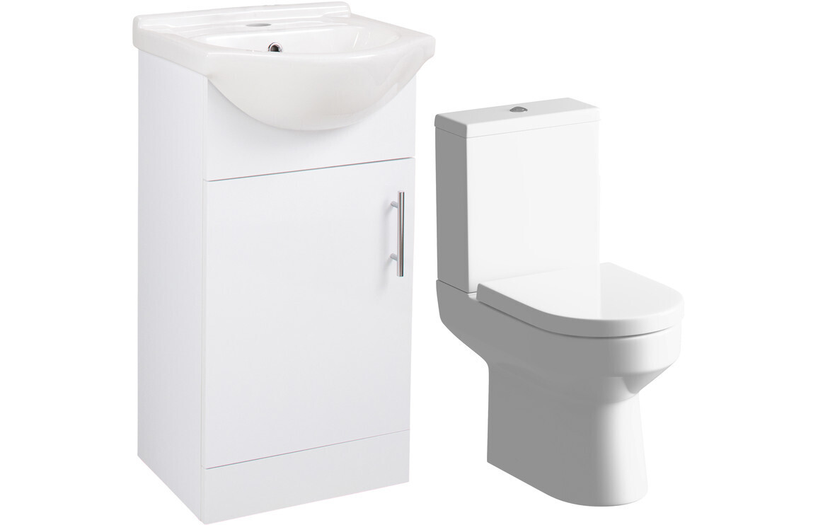 Cara 450mm Vanity & C/C Toilet Pack