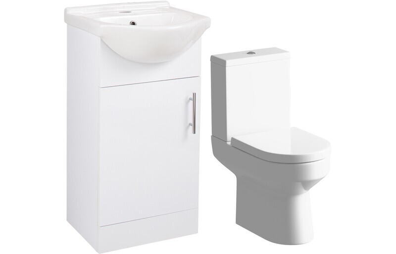 Cara 450mm Vanity & C/C Toilet Pack