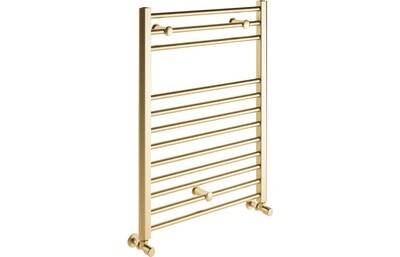 Georgia Straight 30mm Ladder Radiator (500x800x30mm) - Brushed Brass