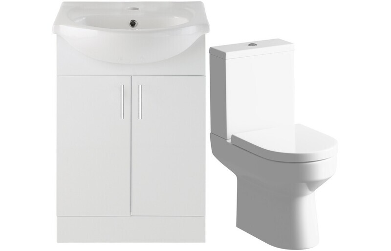Cara 550mm Vanity & C/C Toilet Pack
