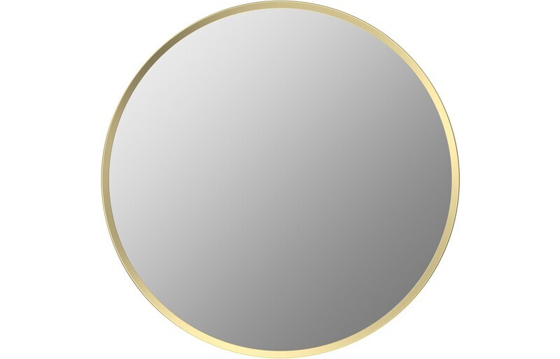 Kiera 500mm Round Mirror - Brushed Brass