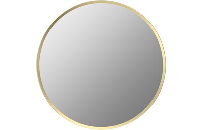 Kiera 600mm Round Mirror - Brushed Brass