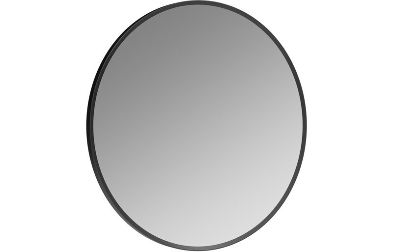 Kiera 500mm Round Mirror - Matt Black
