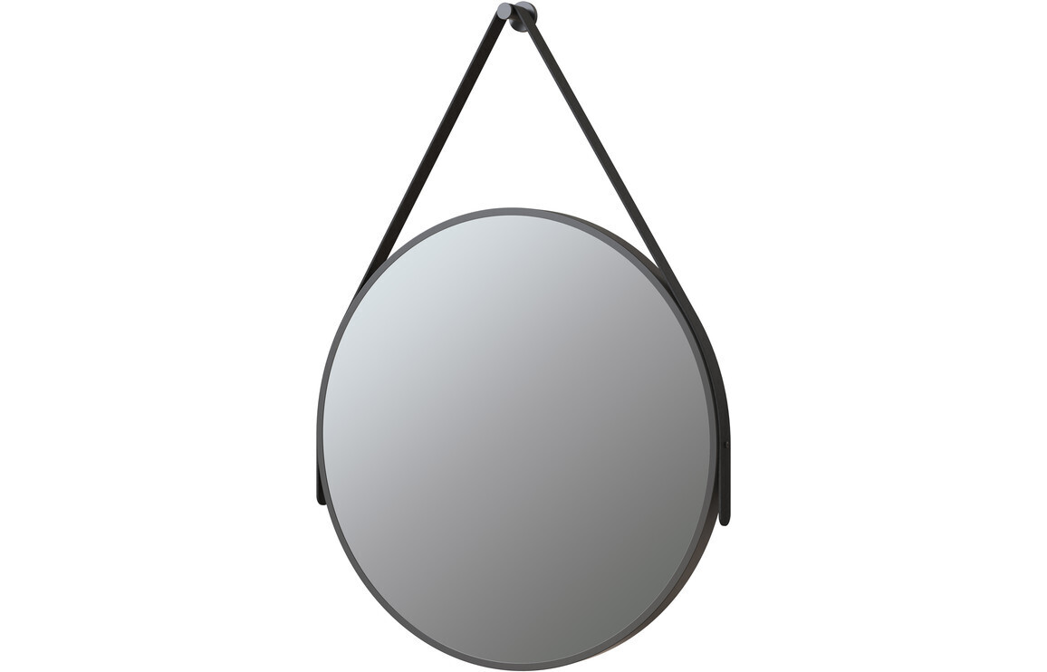 Marcus 600mm Round Mirror - Matt Black