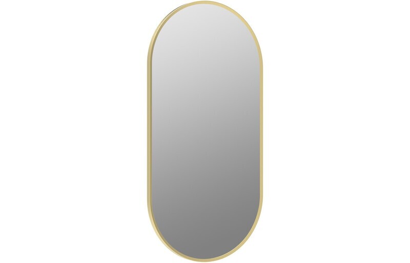 Kiera 800x400mm Oblong Mirror - Brushed Brass