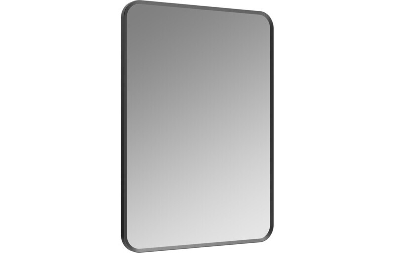 Kiera 600x800mm Rectangle Mirror - Matt Black