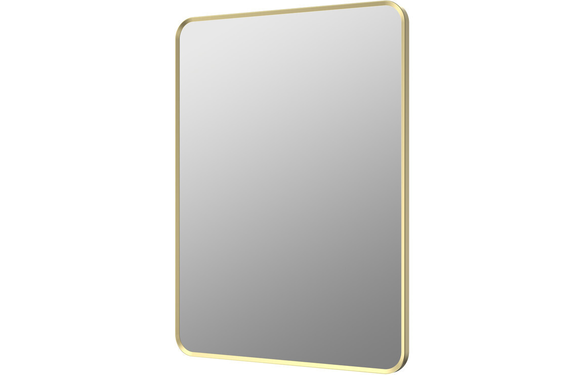 Kiera 600x800mm Rectangle Mirror - Brushed Brass