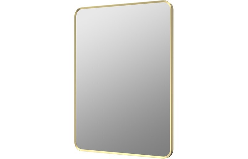 Kiera 600x800mm Rectangle Mirror - Brushed Brass