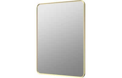 Kiera 600x800mm Rectangle Mirror - Brushed Brass