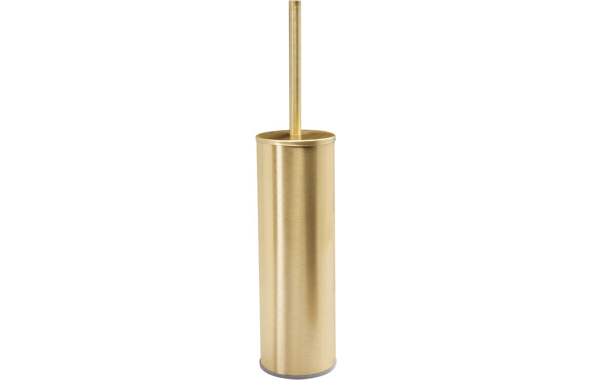 Burt Wall Mounted Toilet Brush Holder - Brushed Brass