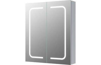 Ruby 600mm 2 Door Front-Lit LED Mirror Cabinet