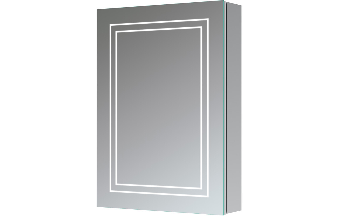 Dela 500mm 1 Door Front-Lit LED Mirror Cabinet
