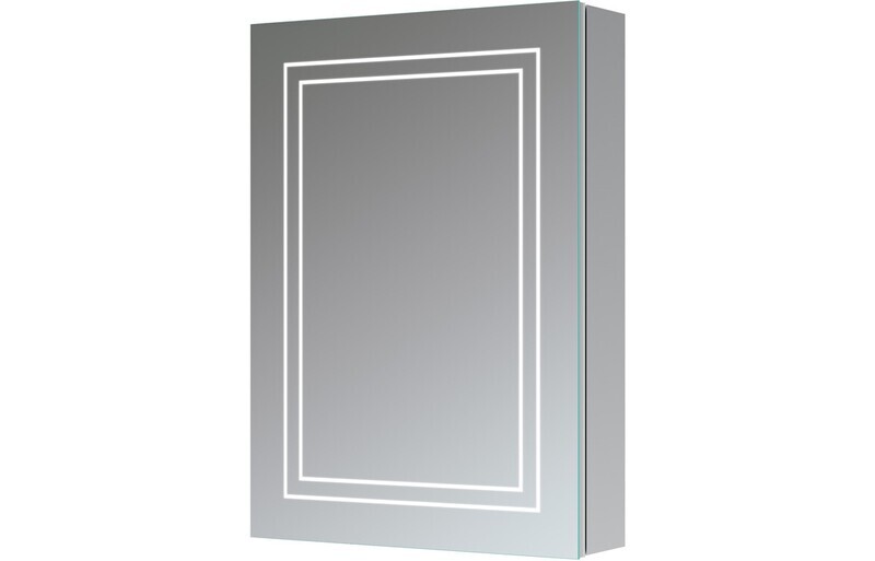 Dela 500mm 1 Door Front-Lit LED Mirror Cabinet