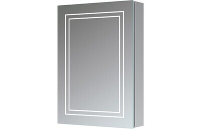 Dela 500mm 1 Door Front-Lit LED Mirror Cabinet