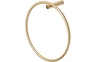 Burt Towel Ring - Brushed Brass
