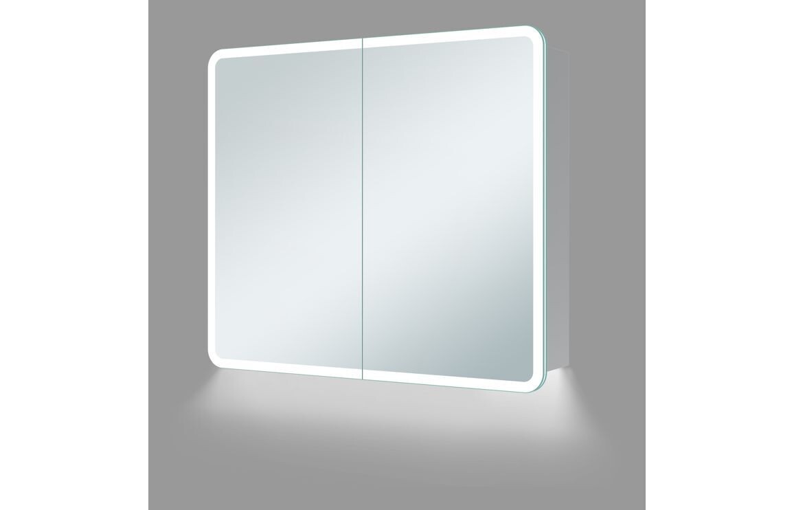 Amber 600mm 2 Door LED Mirrored Cabinet