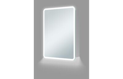 Amber 500mm 1 Door LED Mirrored Cabinet