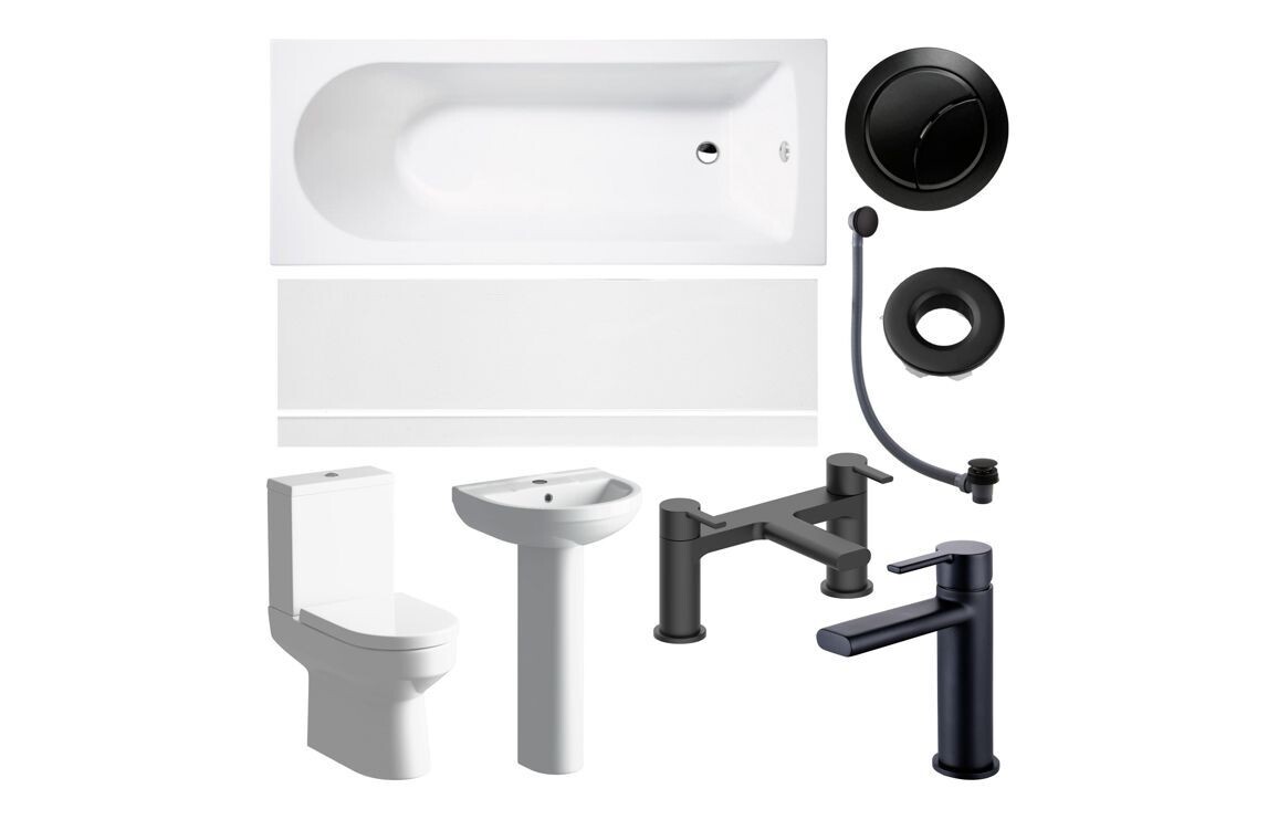 Lucinda Full Suite & Bath w/Black Finishes