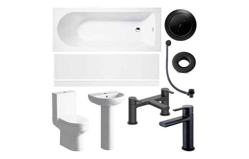 Lucinda Full Suite & Bath w/Black Finishes