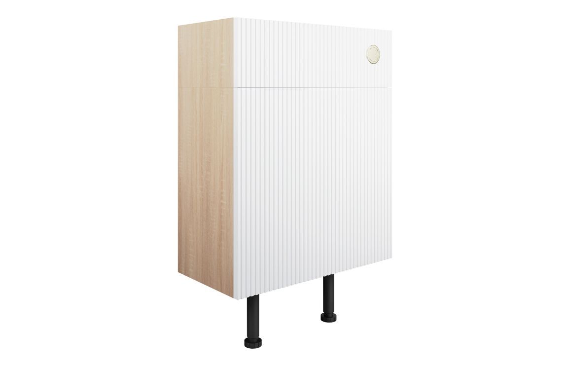 Evelyn 600mm WC Unit (No Top) - Matt White