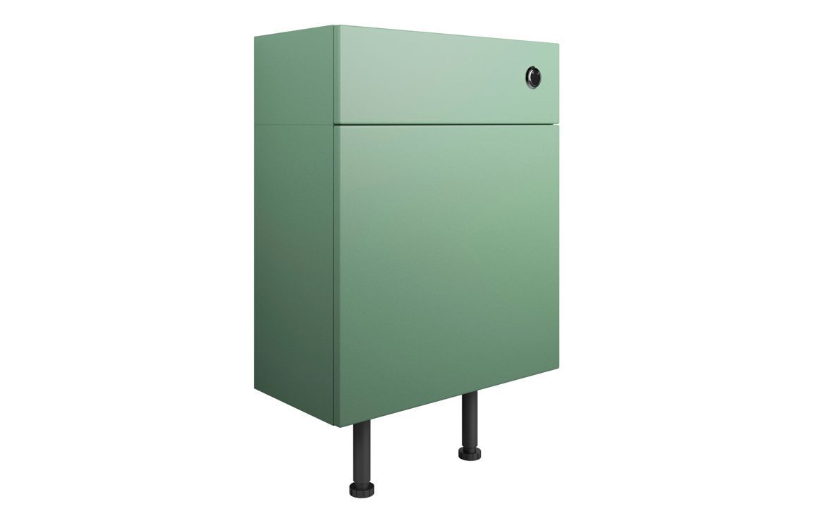 Charlotte 600mm WC Unit (No Top) - Matt Sage Green