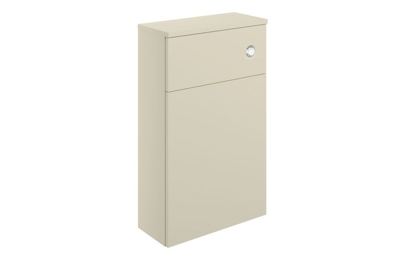 Isabella 500mm WC Unit - Matt Cotton & Oak Effect