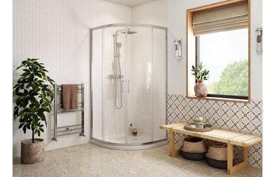Cleopatra 800mm 2 Door Easy-Fit Quadrant - Chrome
